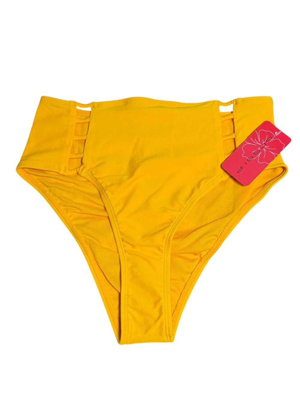 Gossip Yellow High Waist Strappy Bikini Bottom Women’s Small NWT